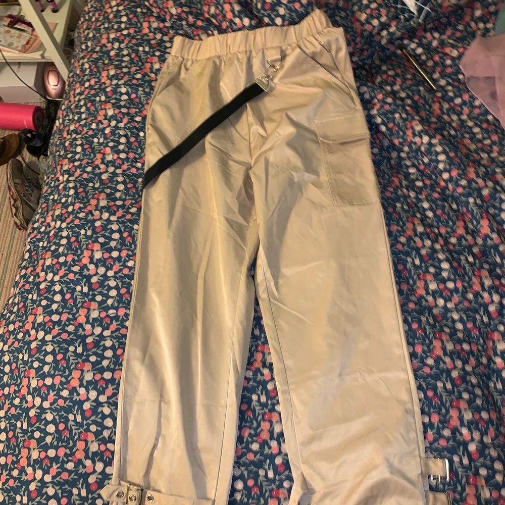 khaki style joggers